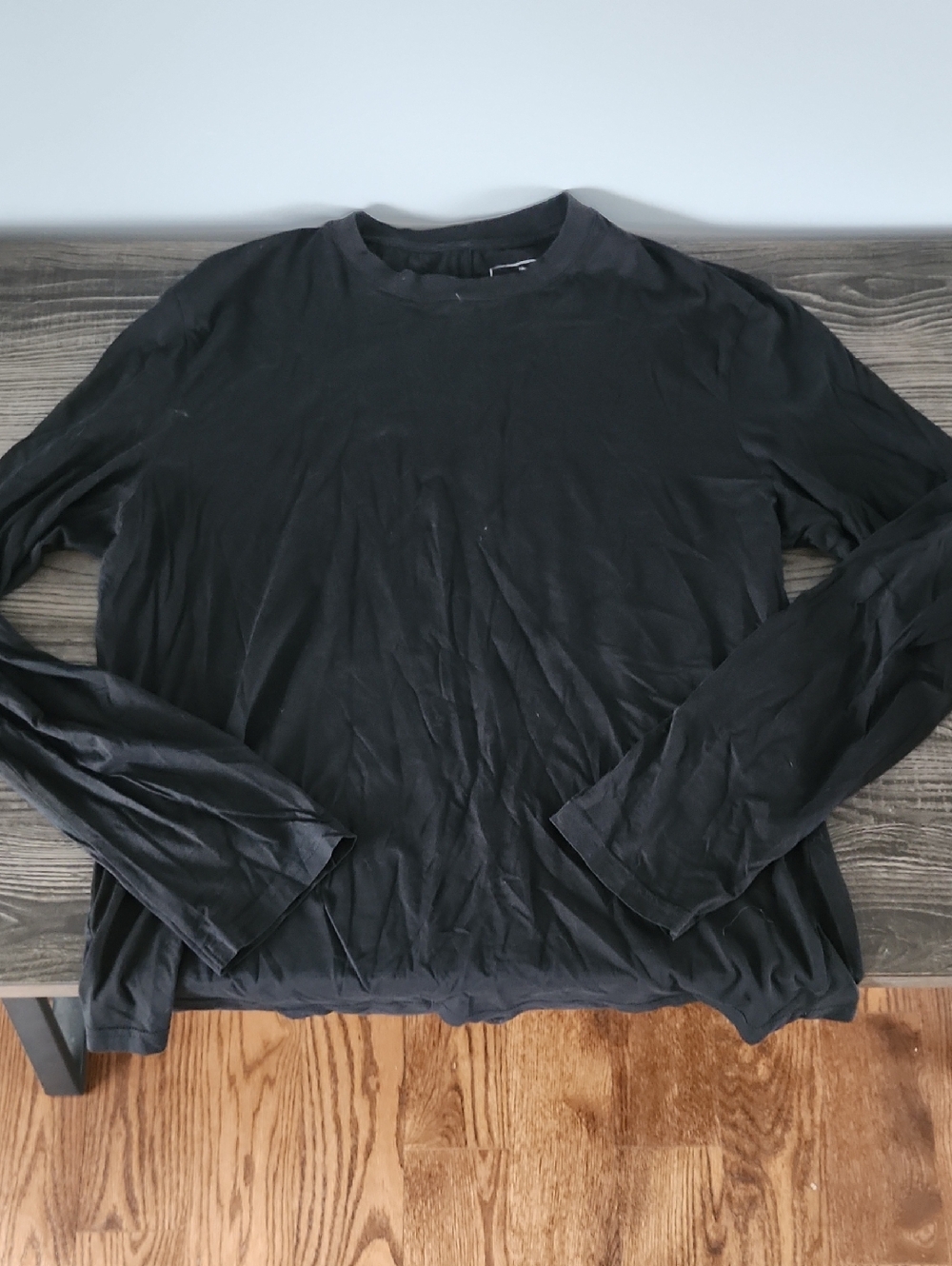 NWT Lahgo Organic Pima Easy Long Sleeve - Black